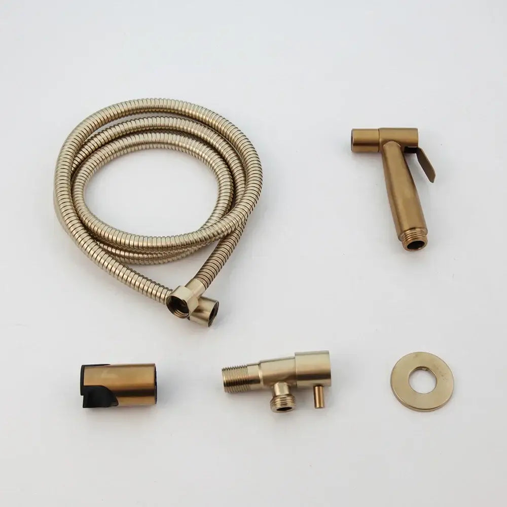 Modern brushed gold bidet faucet stainless steel bathroom mixer