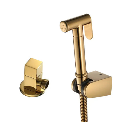 Modern brushed gold bidet sprayer kit bathroom shattaf set