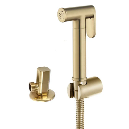 Modern brushed gold bidet sprayer kit bathroom shattaf set