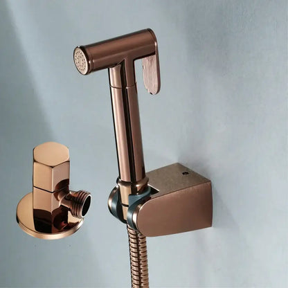 Modern brushed gold bidet sprayer kit bathroom shattaf set