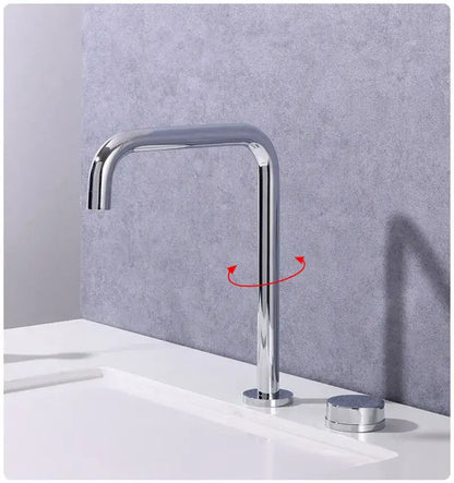 Modern brushed gold & black basin faucet kitchen sink tap