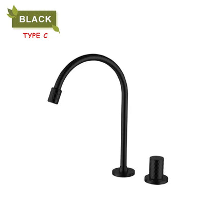 Modern brushed gold brass basin faucet kitchen mixer tap