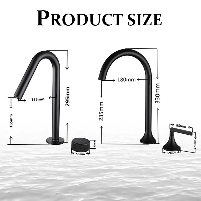 Modern brushed gold brass basin faucet kitchen mixer tap