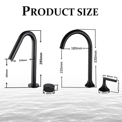 Modern brushed gold brass basin faucet kitchen mixer tap