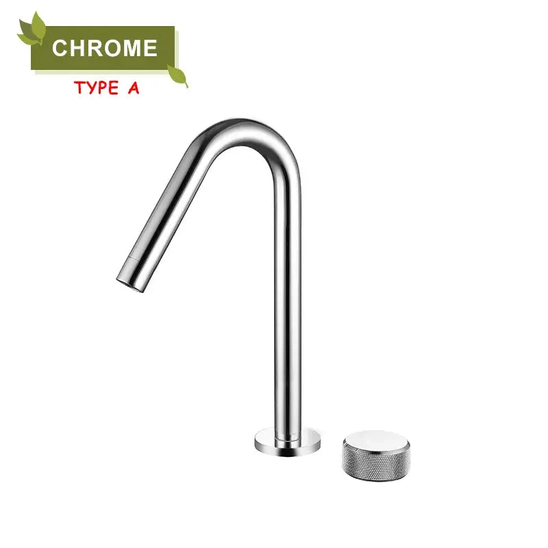 Modern brushed gold brass basin faucet kitchen mixer tap