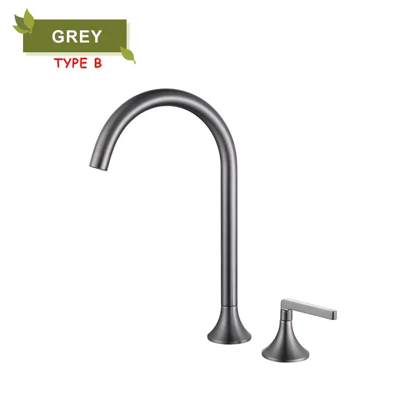 Modern brushed gold brass basin faucet kitchen mixer tap