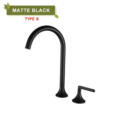 Modern brushed gold brass basin faucet kitchen mixer tap