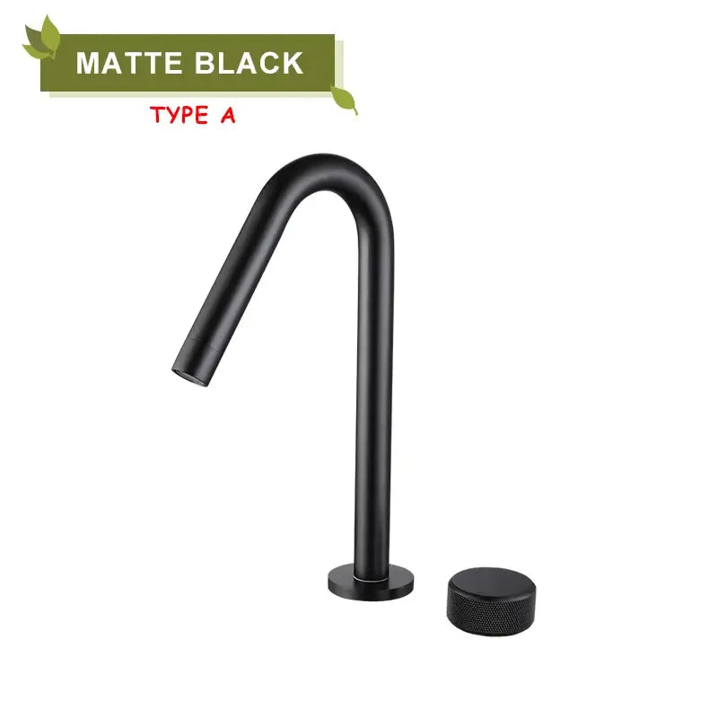 Modern brushed gold brass basin faucet kitchen mixer tap