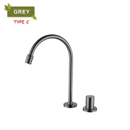 Modern brushed gold brass basin faucet kitchen mixer tap