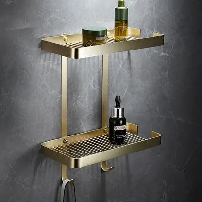Modern brushed gold brass bath hardware set bathroom towel rack