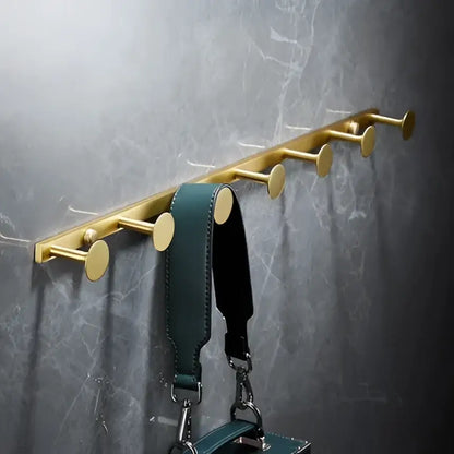 Modern brushed gold brass bath hardware set bathroom towel rack