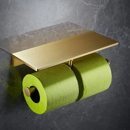 Modern brushed gold brass bath hardware set bathroom towel rack