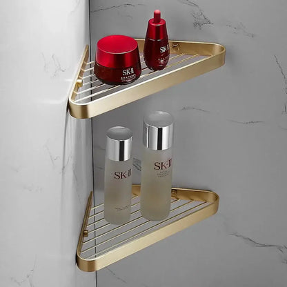 Modern brushed gold brass bath hardware set bathroom towel rack
