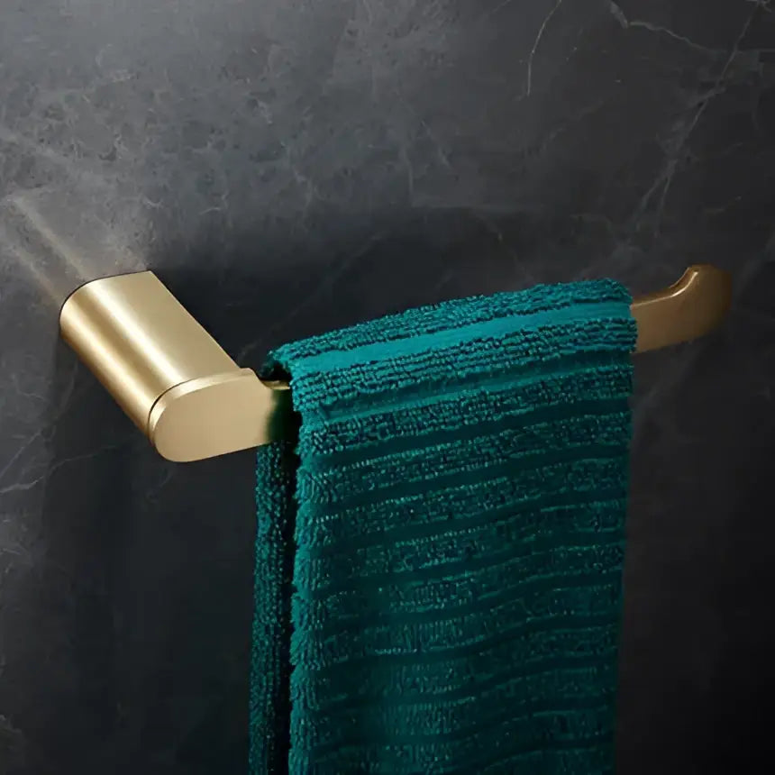 Modern brushed gold brass bath hardware set bathroom towel rack