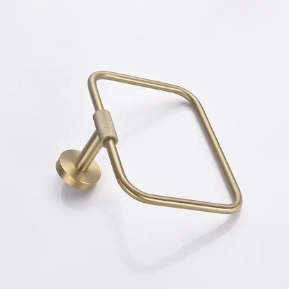 Modern brushed gold brass bathroom accessories set for bathroom