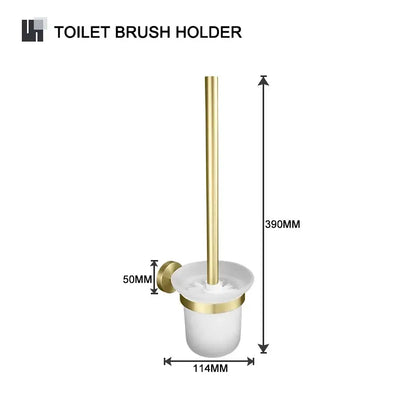 Modern brushed gold brass bathroom accessories set for bathroom