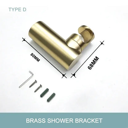 Modern brushed gold hand shower with stainless steel hose bathroom