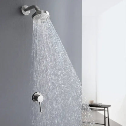 Modern brushed gold rainfall shower faucet set bathroom fixture