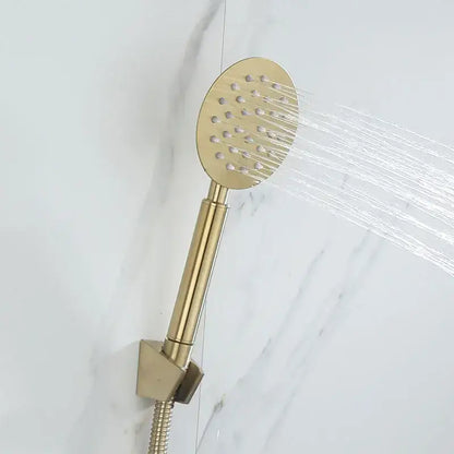 Modern brushed gold shower faucet set bathroom handheld mixer