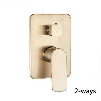 Modern brushed gold shower mixer control valve bathroom faucet