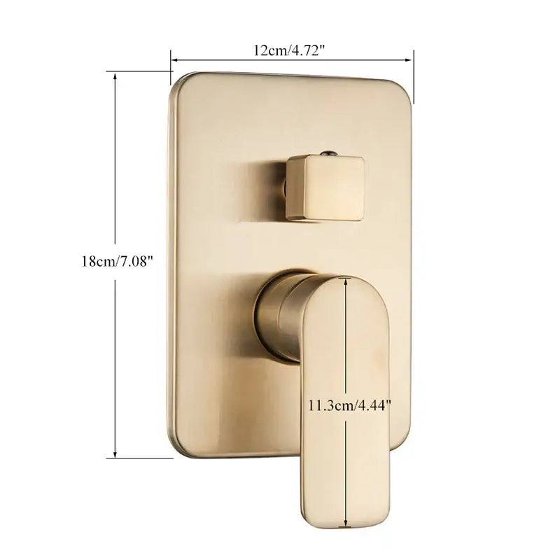 Modern brushed gold shower mixer control valve bathroom faucet