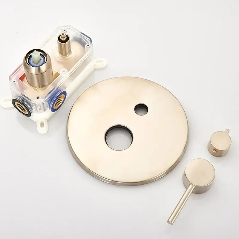 Modern brushed gold shower mixer control valve bathroom faucet