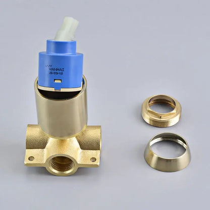 Modern brushed gold shower mixer set bathroom handheld spray