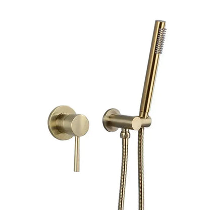 Modern brushed gold shower mixer set bathroom handheld spray