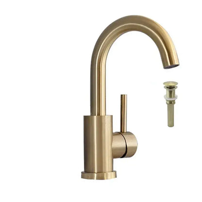 Modern brushed gold single handle basin faucet bathroom mixer tap