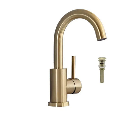 Modern brushed gold single handle basin faucet bathroom mixer tap
