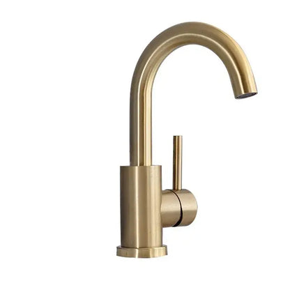 Modern brushed gold single handle basin faucet bathroom mixer tap