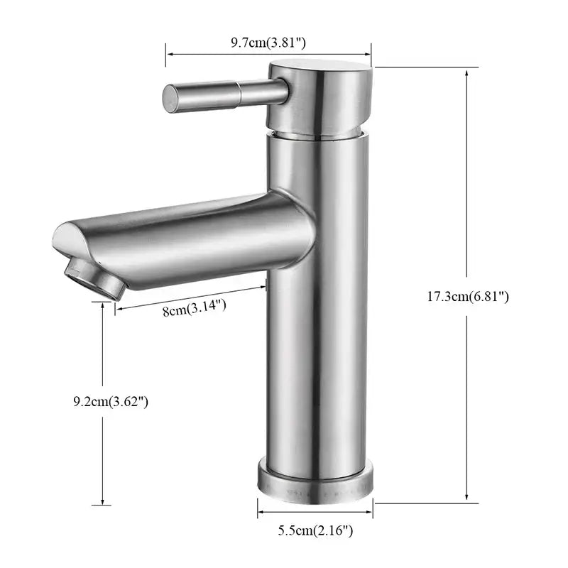 Modern brushed gold solid brass bathroom faucet single handle tap