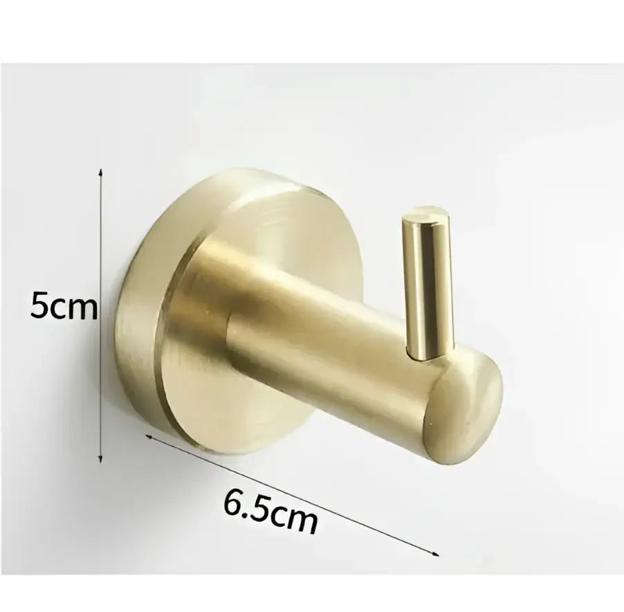 Modern brushed gold stainless steel robe hook bathroom hanger