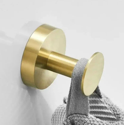 Modern brushed gold stainless steel robe hook bathroom hanger