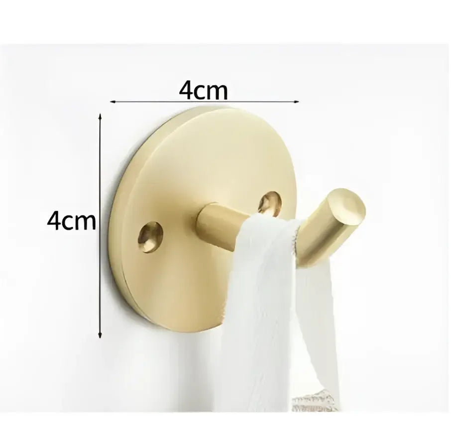 Modern brushed gold stainless steel robe hook bathroom hanger
