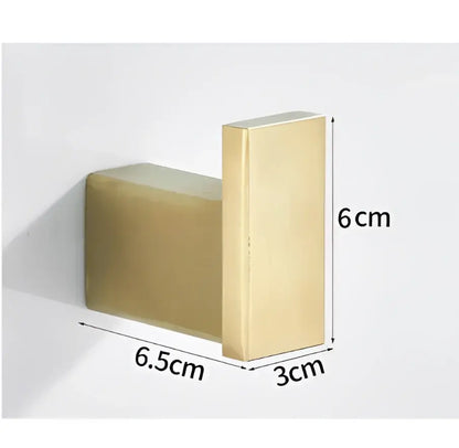 Modern brushed gold stainless steel robe hook bathroom hanger
