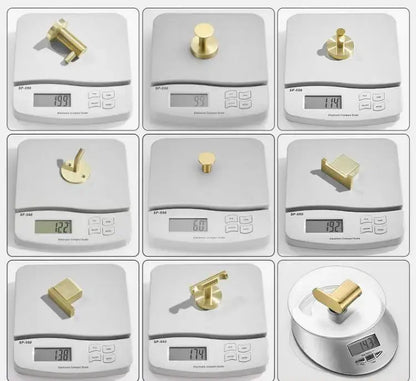 Modern brushed gold stainless steel robe hook bathroom hanger