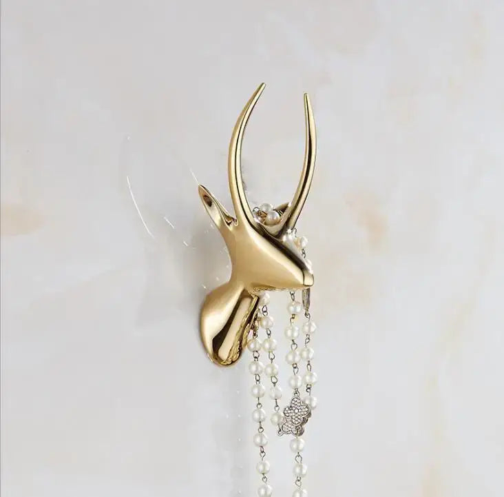 Modern brushed gold stainless steel robe hook bathroom hanger