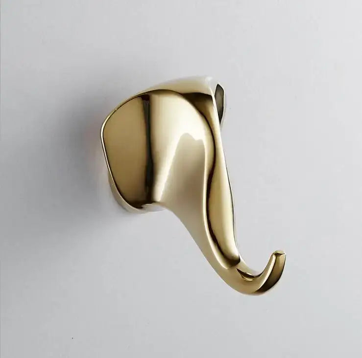 Modern brushed gold stainless steel robe hook bathroom hanger