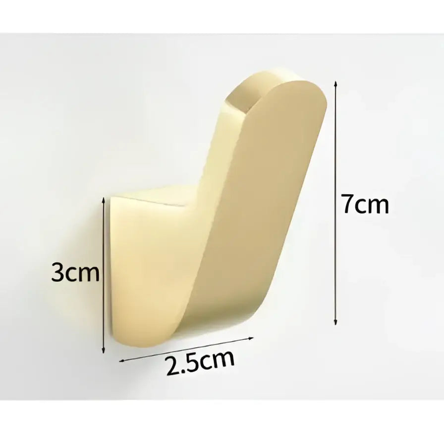 Modern brushed gold stainless steel robe hook bathroom hanger