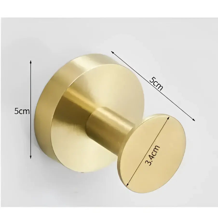 Modern brushed gold stainless steel robe hook bathroom hanger