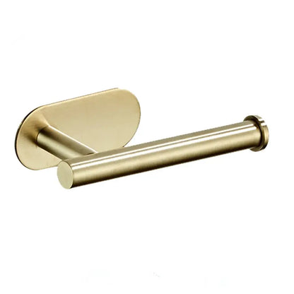 Modern brushed gold stainless steel toilet paper holder kitchen rack