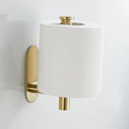 Modern brushed gold stainless steel toilet paper holder kitchen rack
