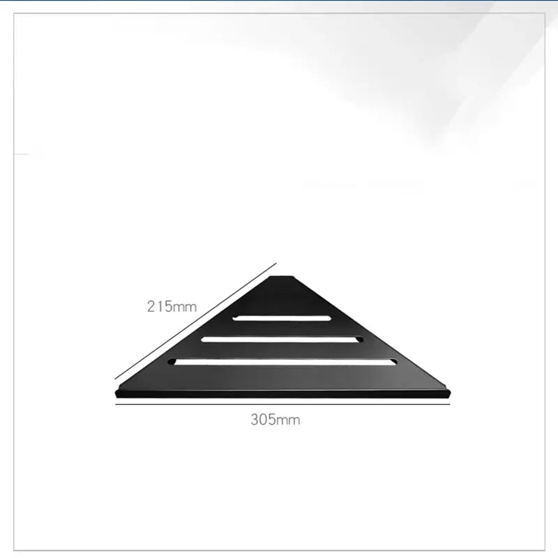 Modern brushed gold stainless steel triangle rack shower storage bathroom