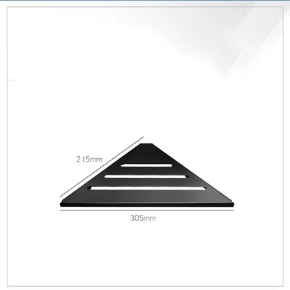 Modern brushed gold stainless steel triangle rack shower storage bathroom