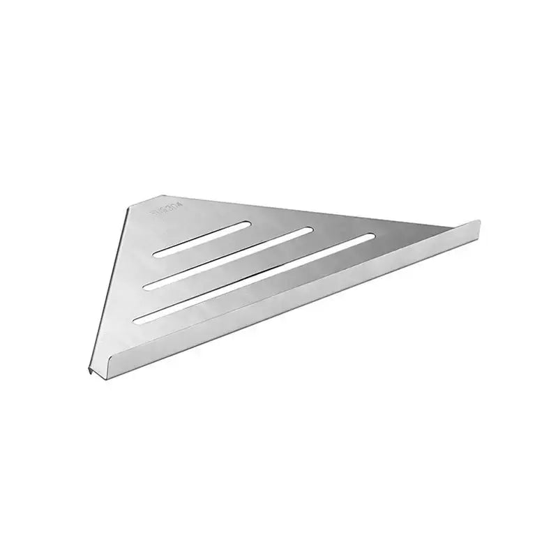 Modern brushed gold stainless steel triangle rack shower storage bathroom