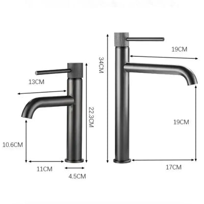 Modern brushed gold swivel faucet bathroom basin sink crane