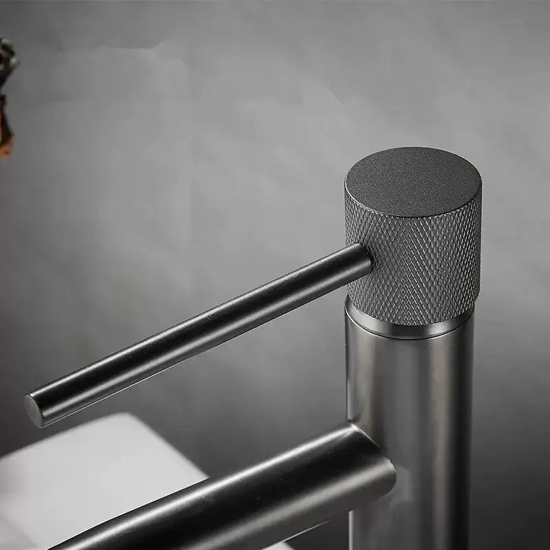 Modern brushed gold swivel faucet bathroom basin sink crane