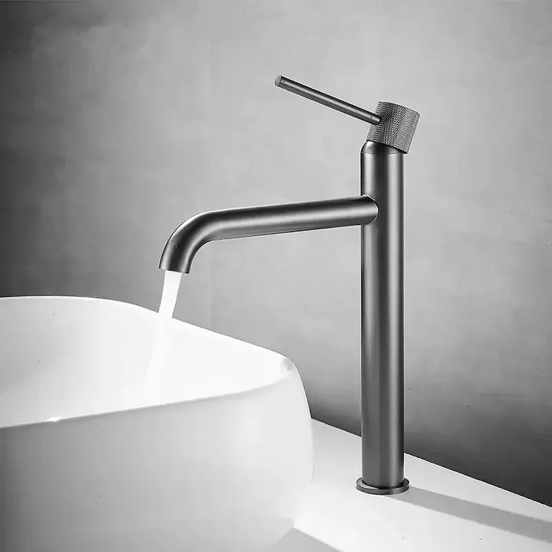 Modern brushed gold swivel faucet bathroom basin sink crane