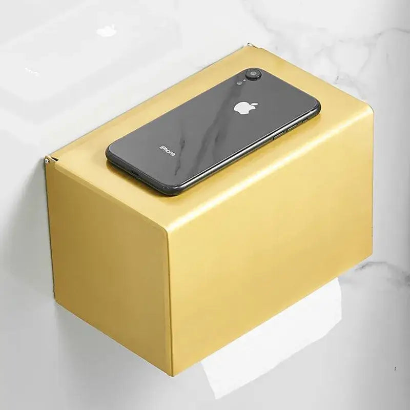 Modern brushed gold toilet paper holder bathroom paper holder
